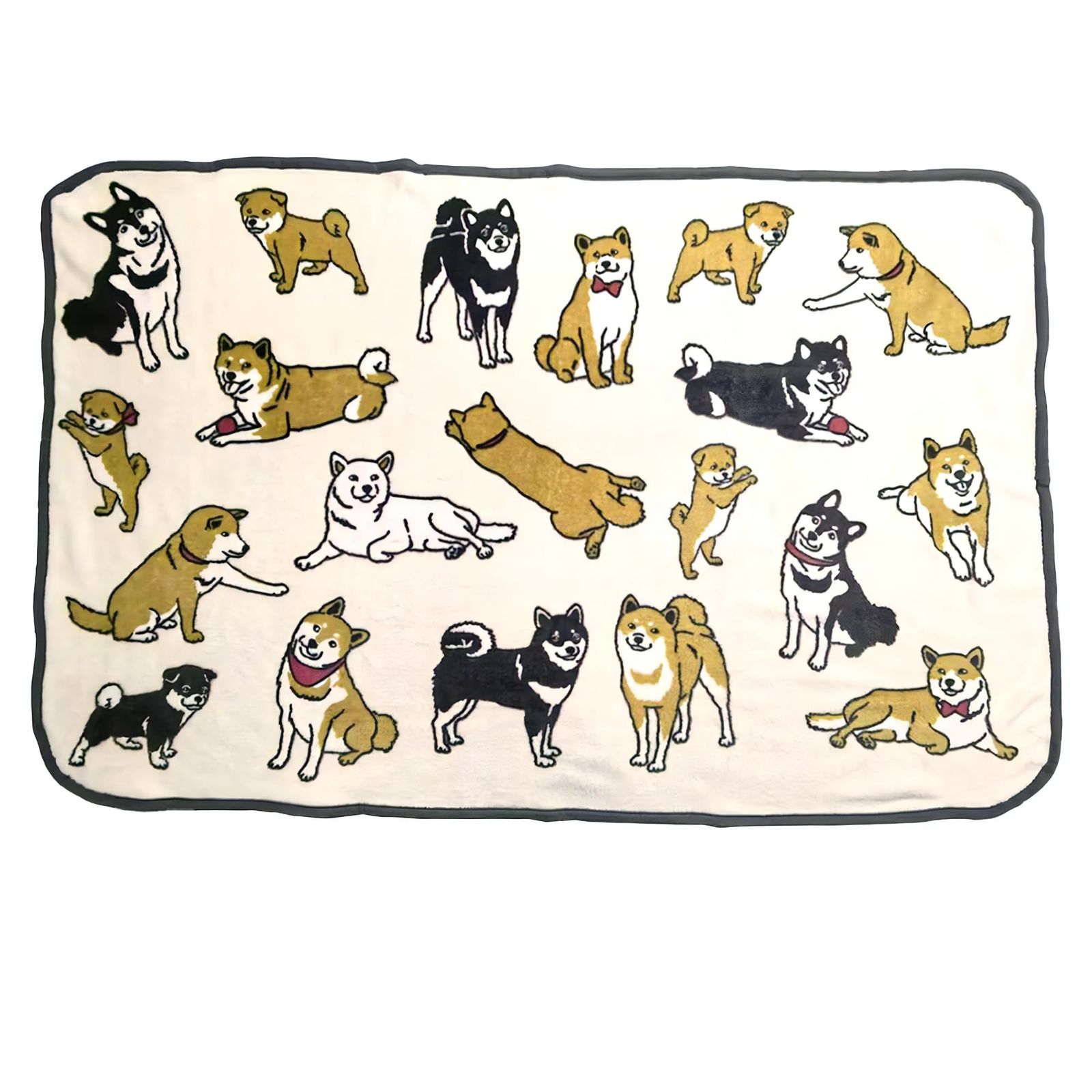 【迅速発送】【iKuzuy（アイクジ）】柴犬 ブランケット ひざかけ 柴犬 グッズ 雑貨 (120cm×80cm)