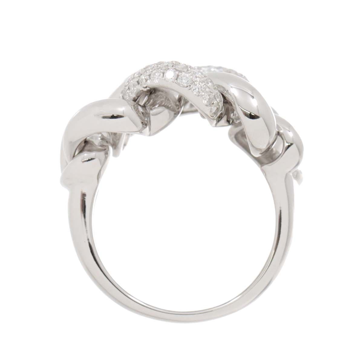 リング 13号 ダイヤ 0.81ct K18 WG ホワイトゴールド 750 指輪 Diamond  