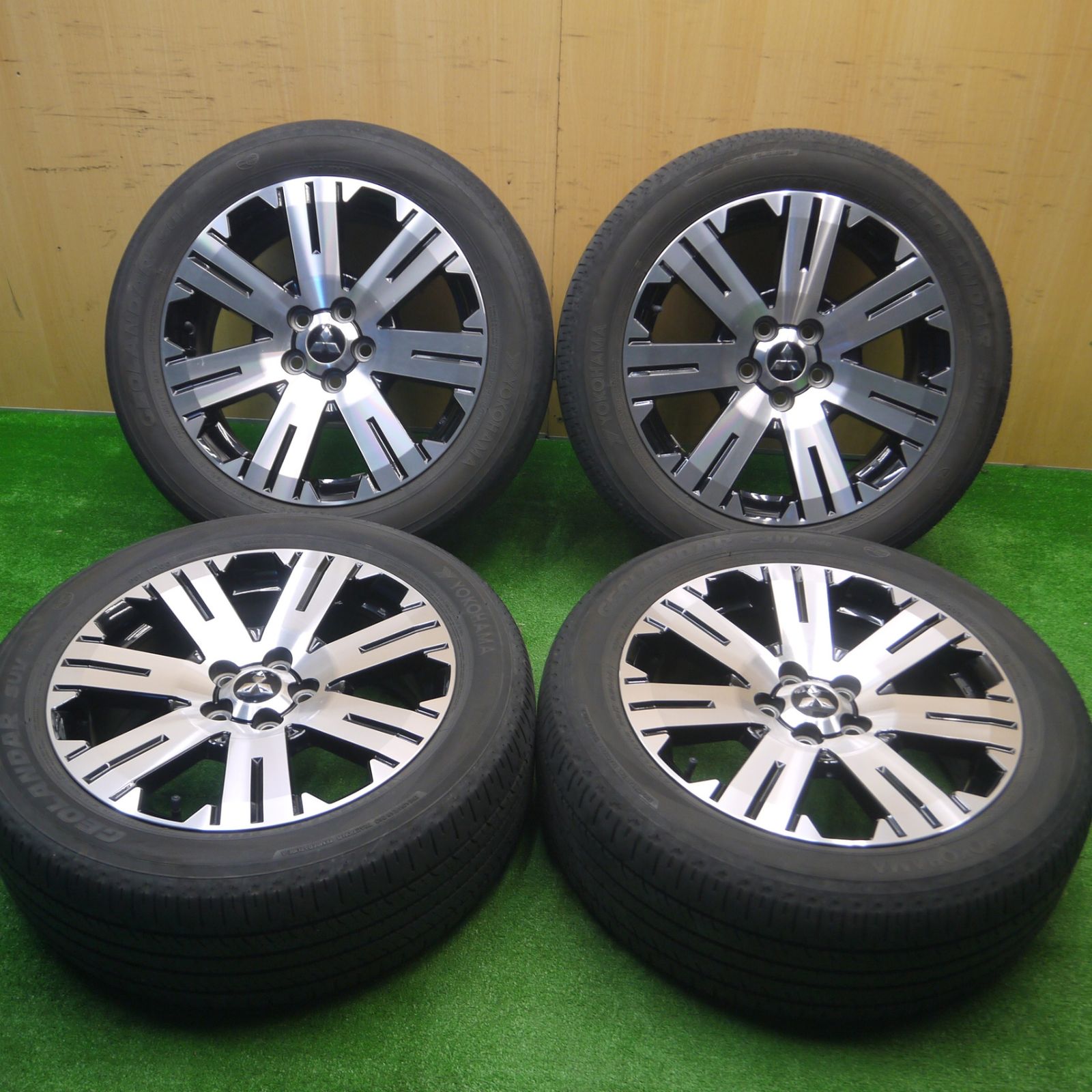 ①デリカD5 　純正　GEOLANDAR 225/55R18 4本セット送料無料 ⭐️三菱 デリカ D5 純正ホイール 4本ジオランダー225/55R18⭐️ 08年