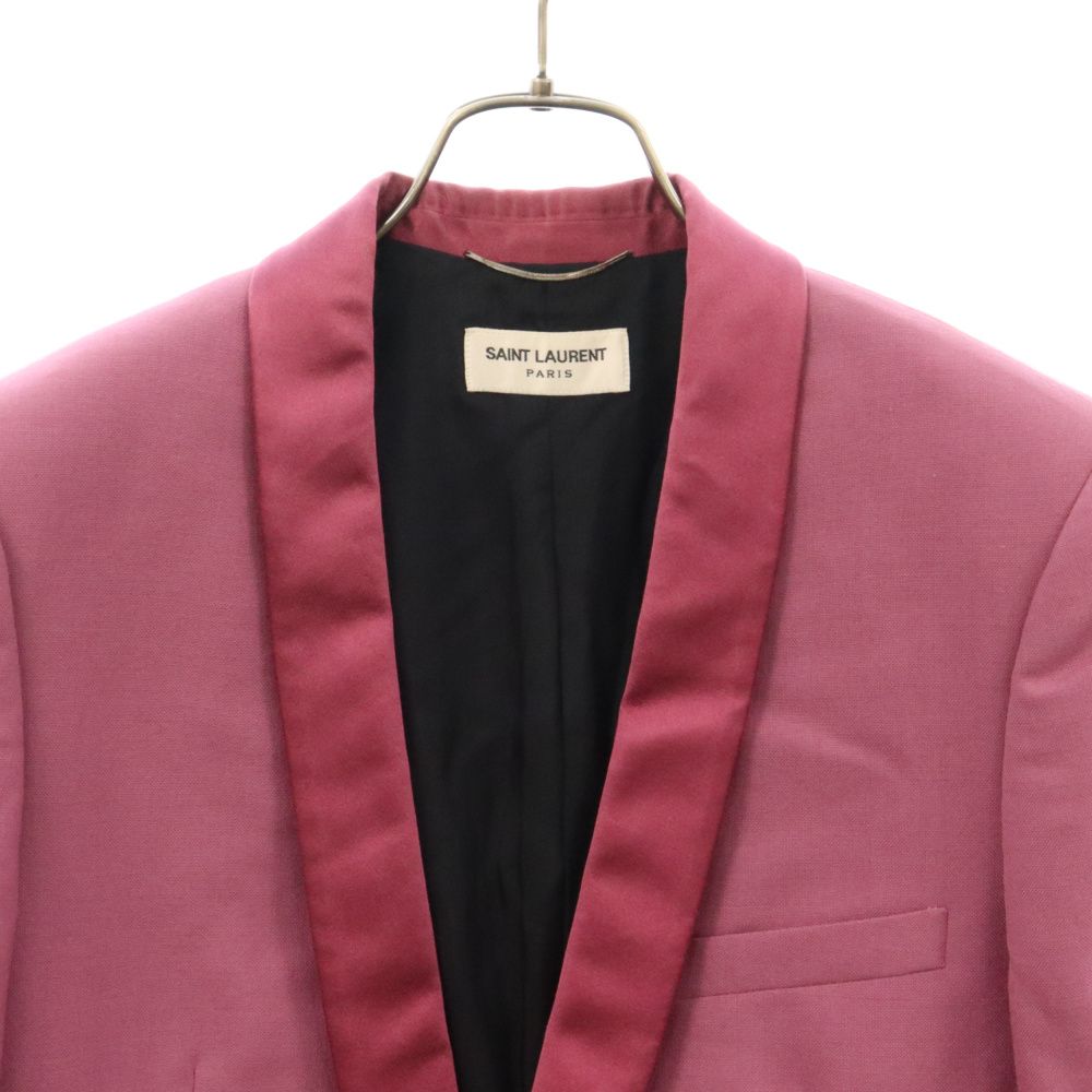 SAINT LAURENT PARIS サンローランパリ 16SS ショールカラースモーキングテーラードジャケット ピンク SAINT LAURENT PARIS (サンローランパリ) 16SS ショールカラー