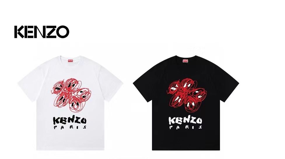 美品✨✨'KENZO DRAWN VARSITY' Tシャツ