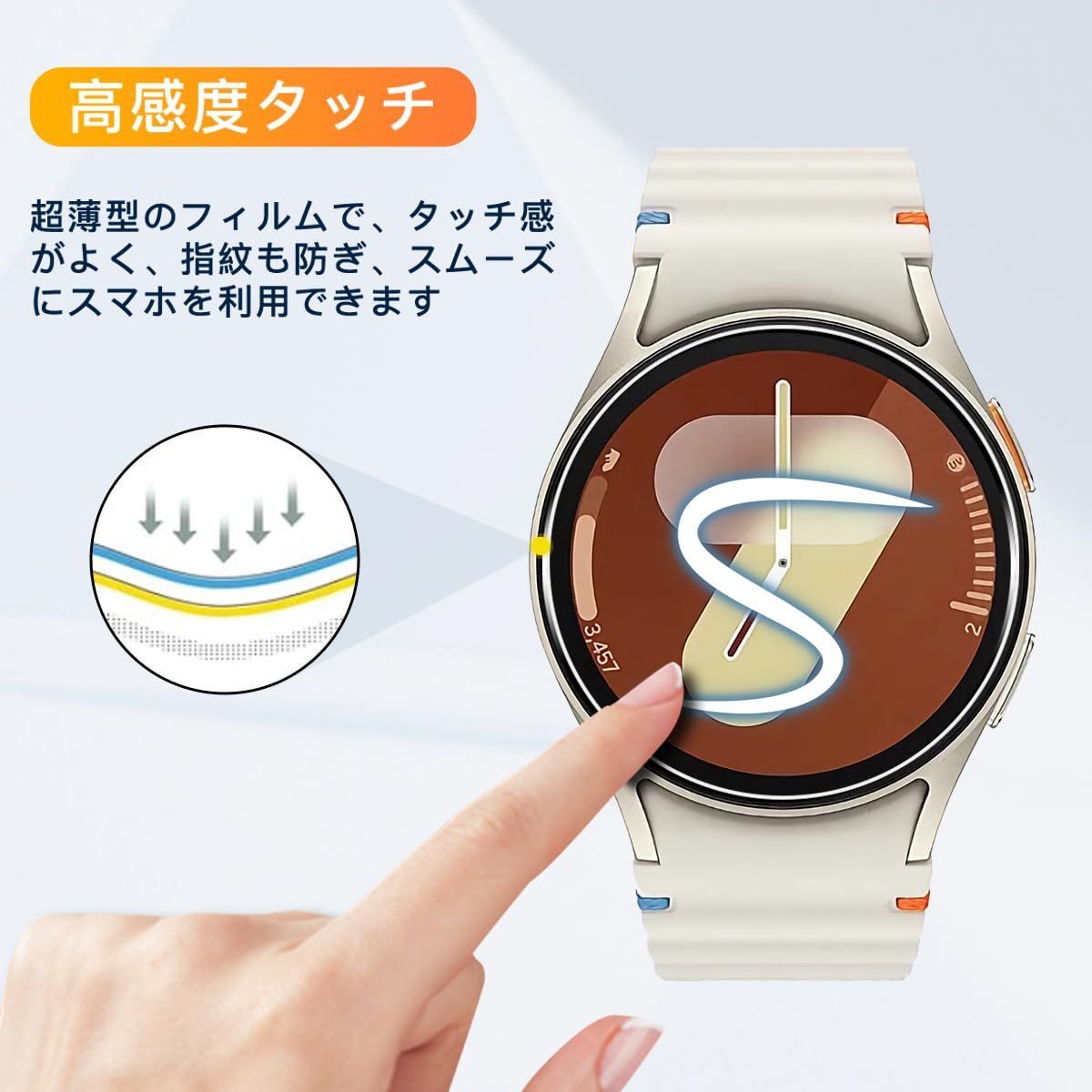人気商品】7 40mm Watch ガラスフィルム ギャラクシー ウォッチ7 人気商品】7 40mm Watch ガラスフィルム ギャラクシー ウォッチ7