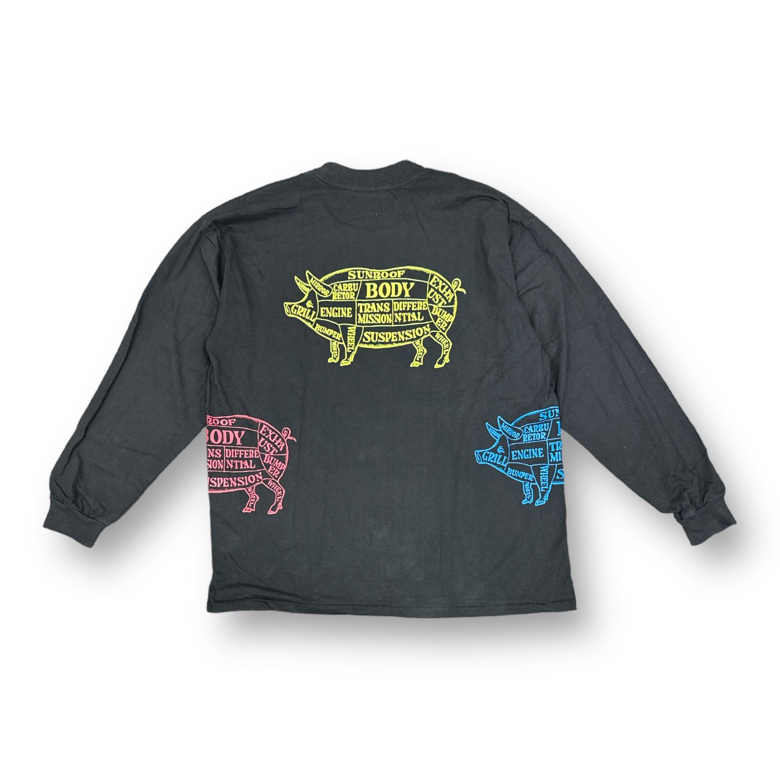 PORKCHOP GARAGE SUPPLY MULTI PORK L/S TEE ガレージ サプライ マルチ ...