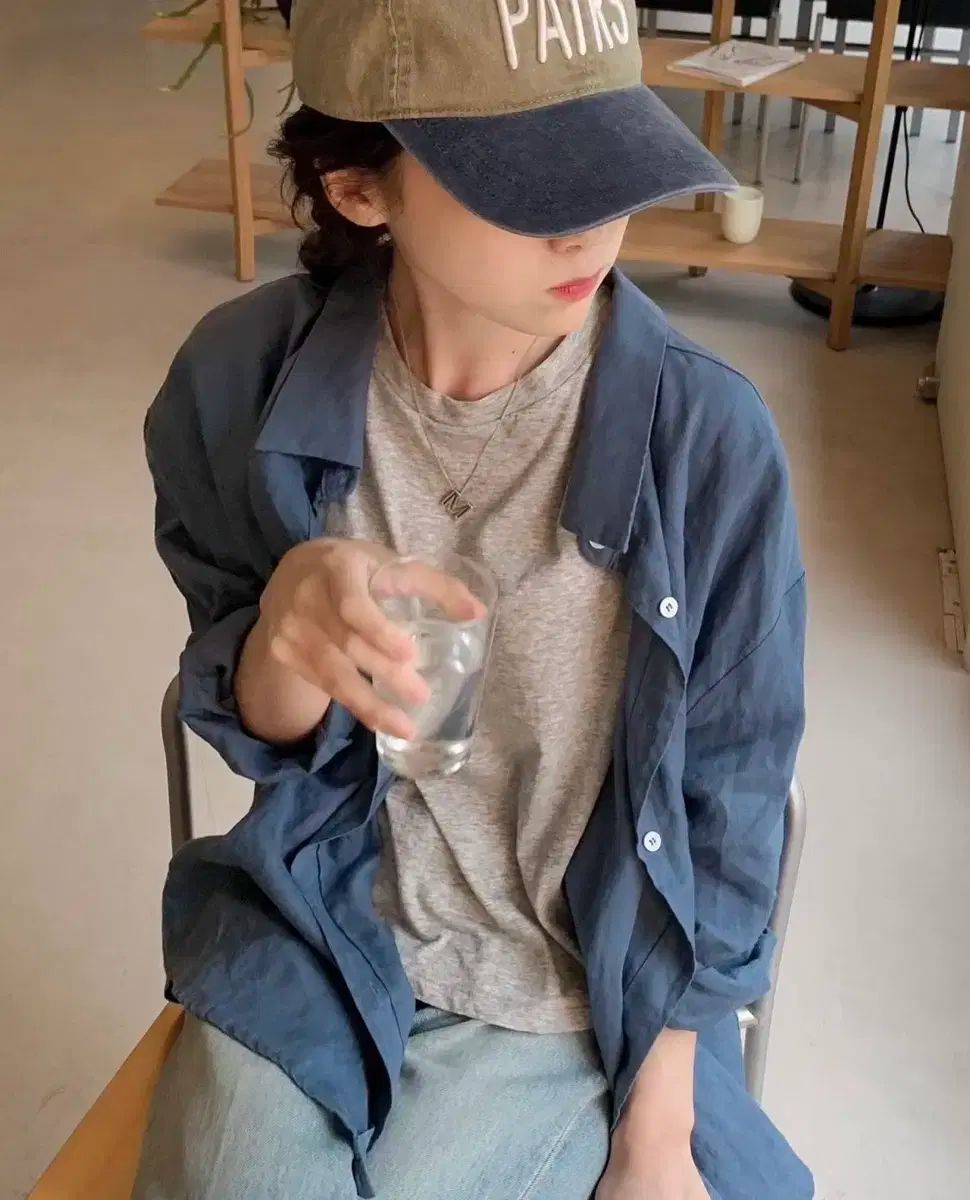 ユンスルショップ リネン 松 シャツ linen fine shirt