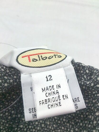 「新品 、未使用」タルボット TALBOTS パンツ　サイズ 12 ◇ TALBOTS タルボット ウエストゴム 総柄 イージー パンツ