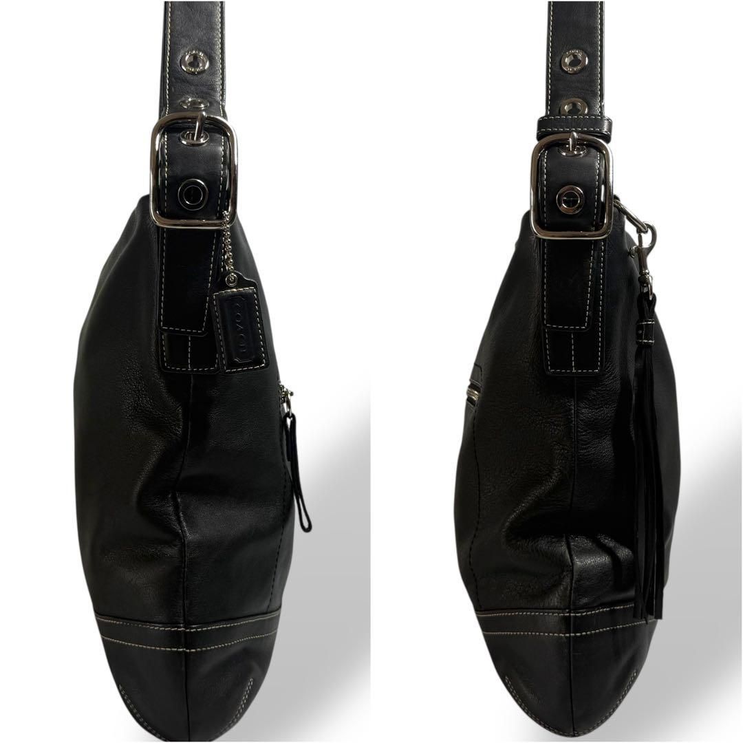 【美品】コーチ COACH ショルダーバッグ　グラブタンレザー　ブラック COACH コーチ 229 グラブタンレザー ショルダーバッグ レザー