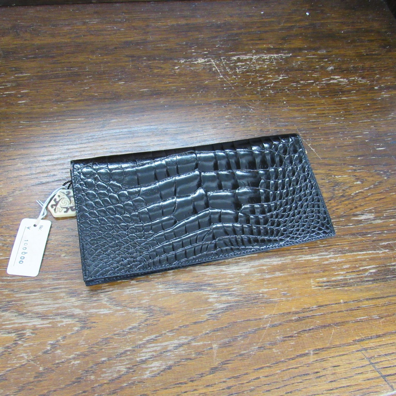 未使用 レア セリーヌ CELINE Celine クロコ 型押し 長財布 