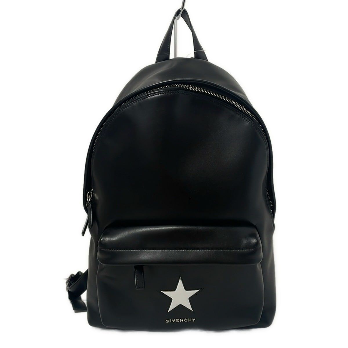 GIVENCHY ジバンシー リュックサック ロゴスター 黒 スター 星 レザー