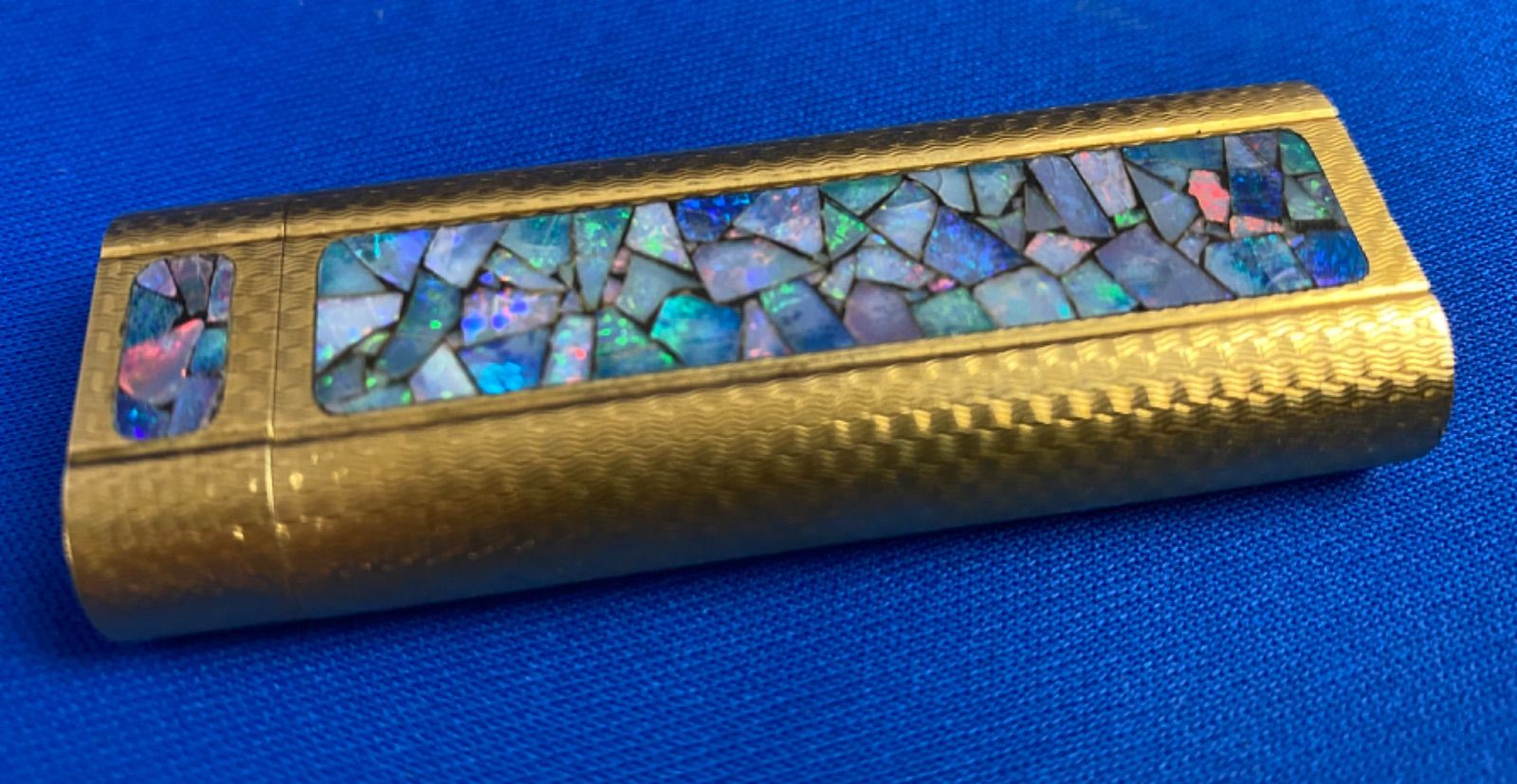Cartier カルティエ モザイク ストーン ステンドグラス ガスライター 希少 レア Cartier カルティエ モザイクオパール ガスライター