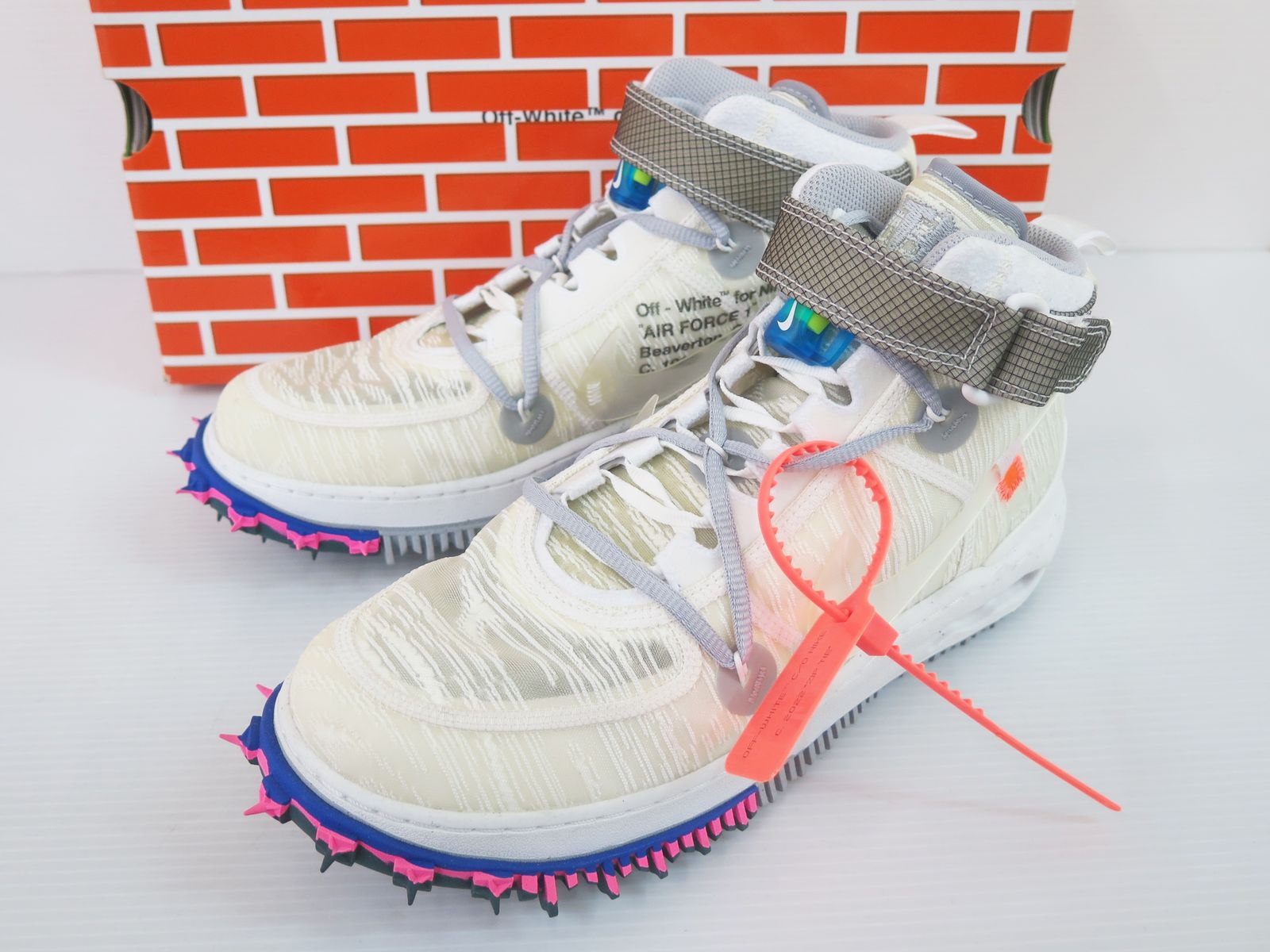NIKE×Off-White ナイキ/オフホワイト DO6290-100 AIR FORCE 1 MID SP スニーカー　28