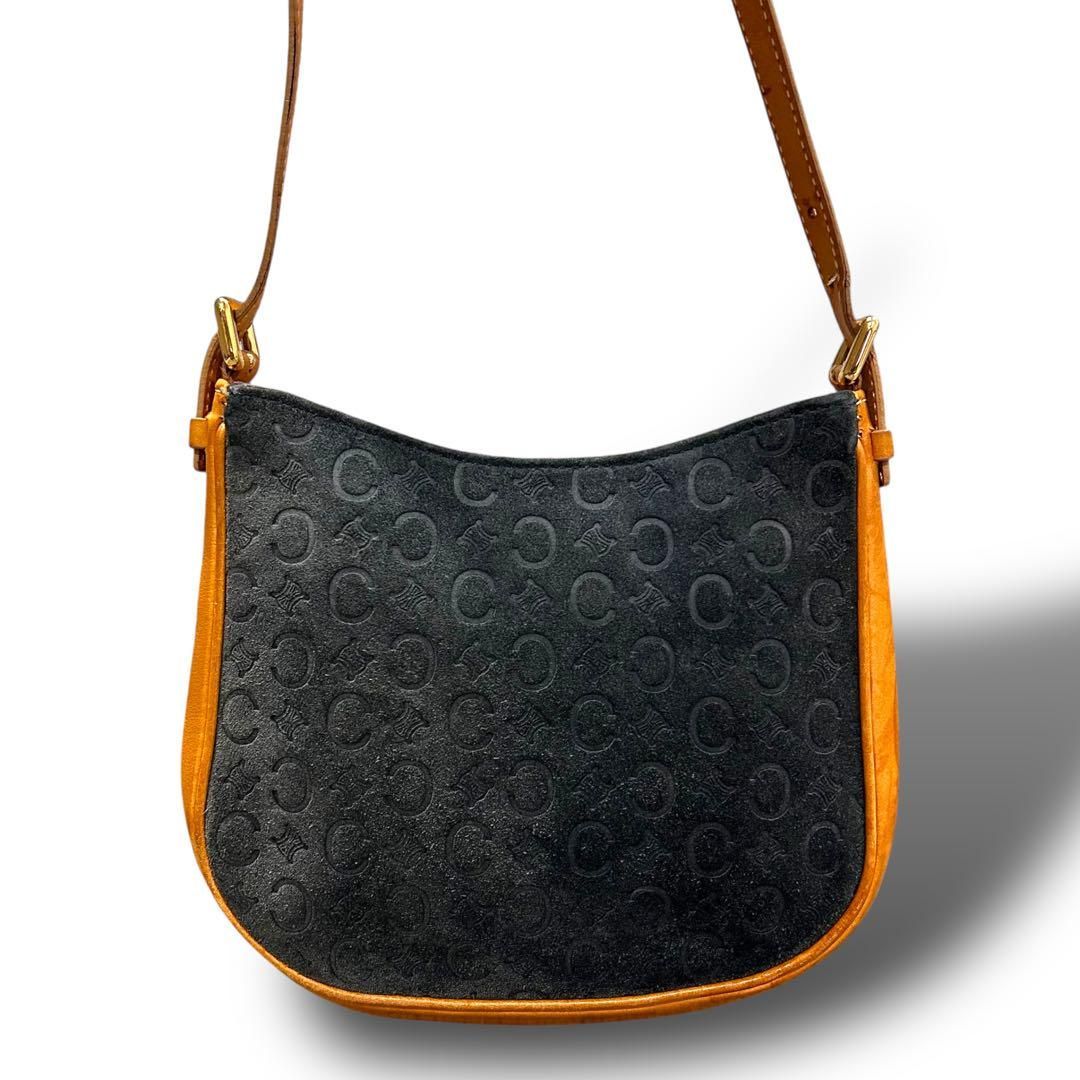 美品 正規品 本物保証 CELINE セリーヌ マカダム柄 スエード 