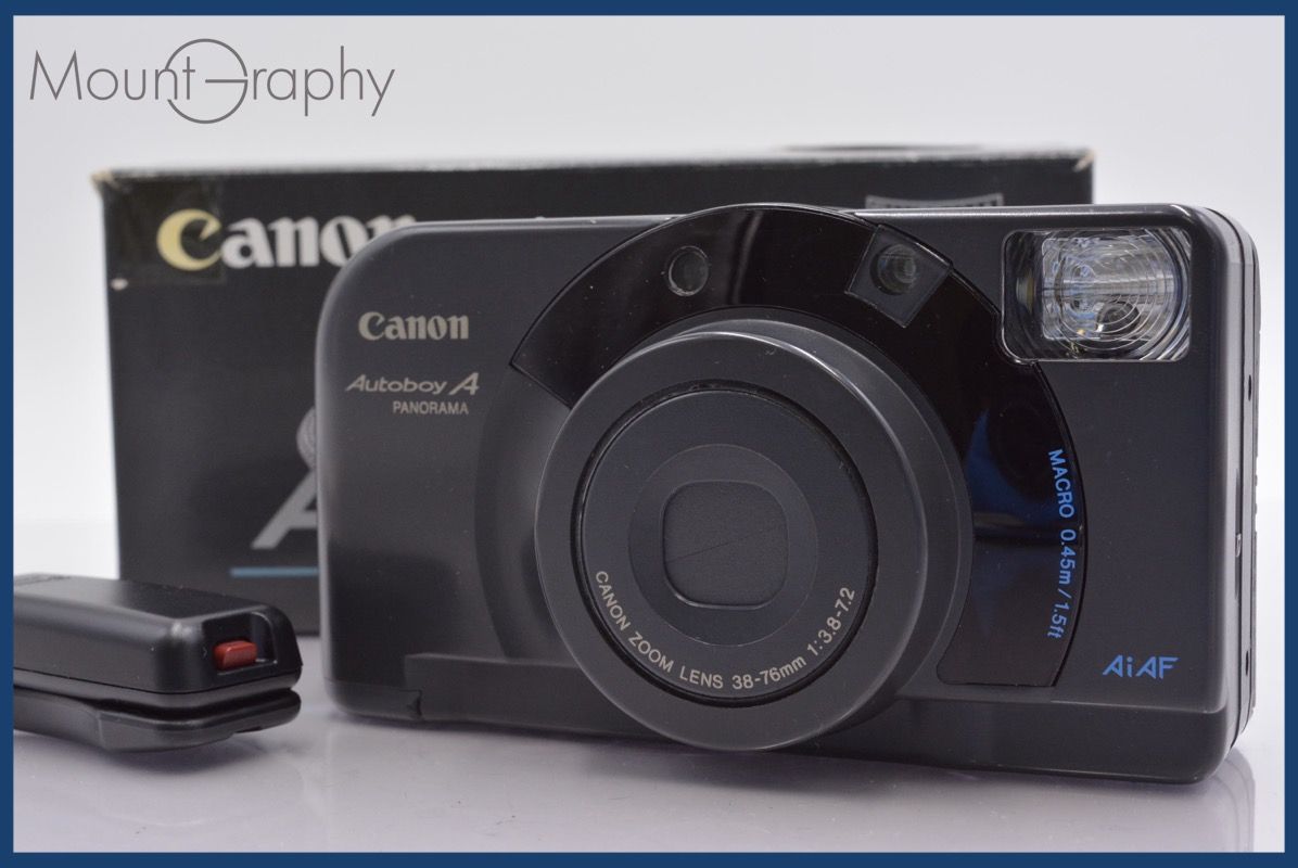 【✨完動品】Canon Autoboy S ブラック リモコン付！ Canon Autoboy S Black | ヨアケマエカメラ