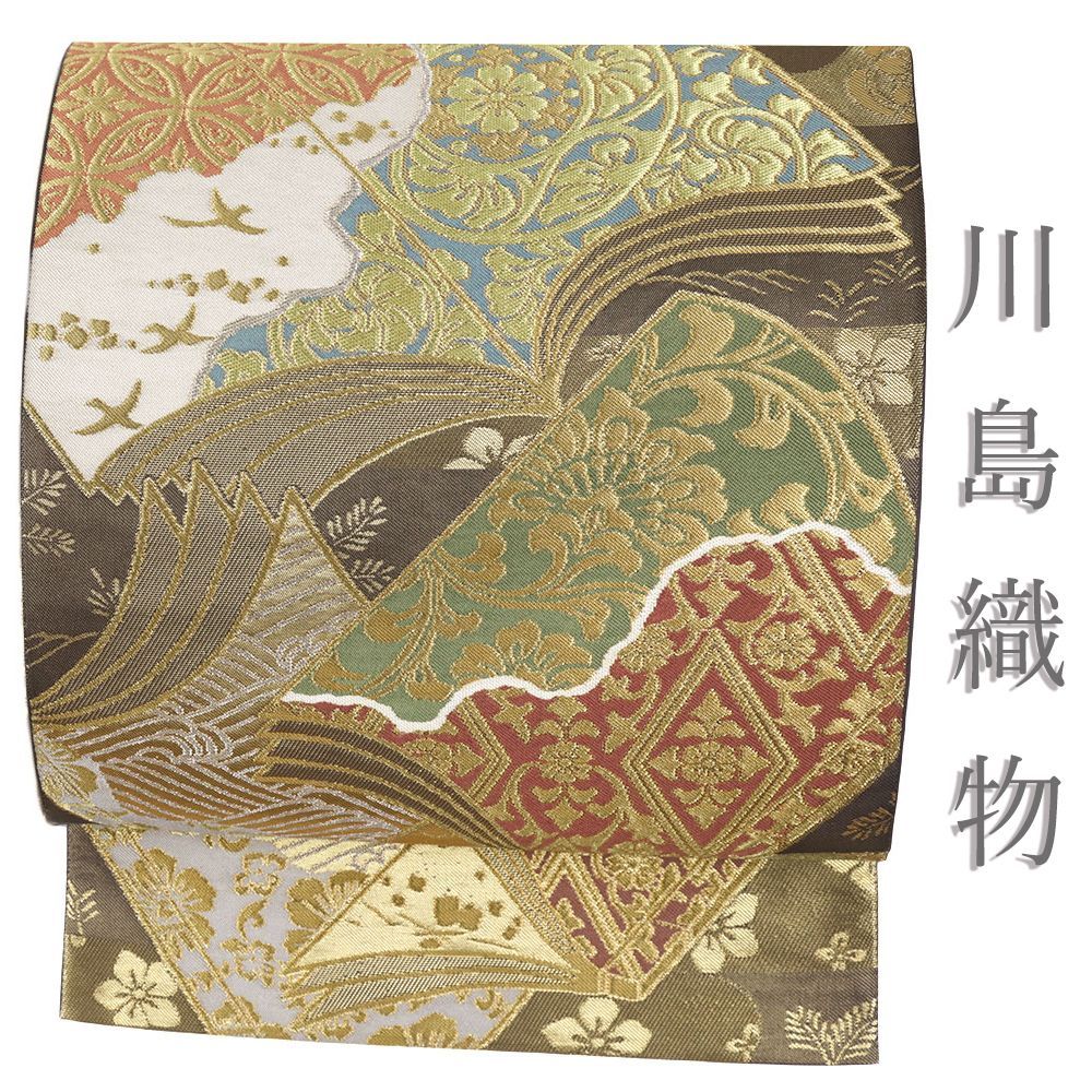 特選 袋帯 中古 リサイクル 正絹 フォーマル 仕立て上がり 六通 帝王紫  