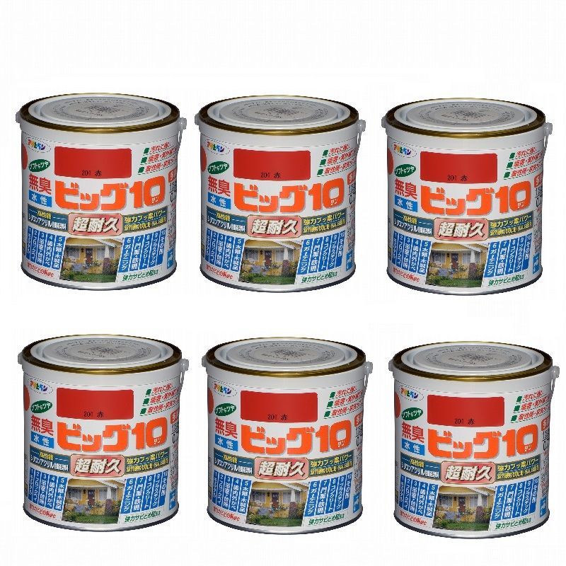 0,7L 6缶セット アサヒペン 水性強力コンクリートブラウン