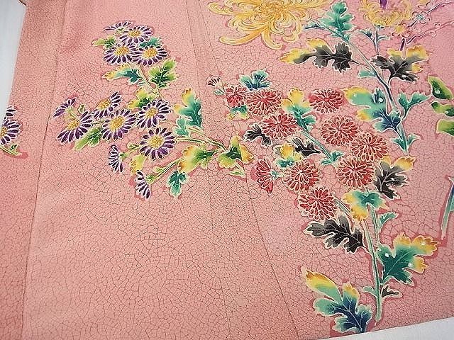 平和屋1□超希少 染彩芸術の巨匠 皆川月華 羽織 刺繍 花鳥文 金糸 鬼 