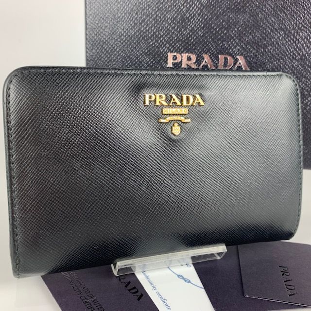 PRADA プラダ サフィアーノ SAFFIANO 二つ折り財布 1M1225 ミニ財布