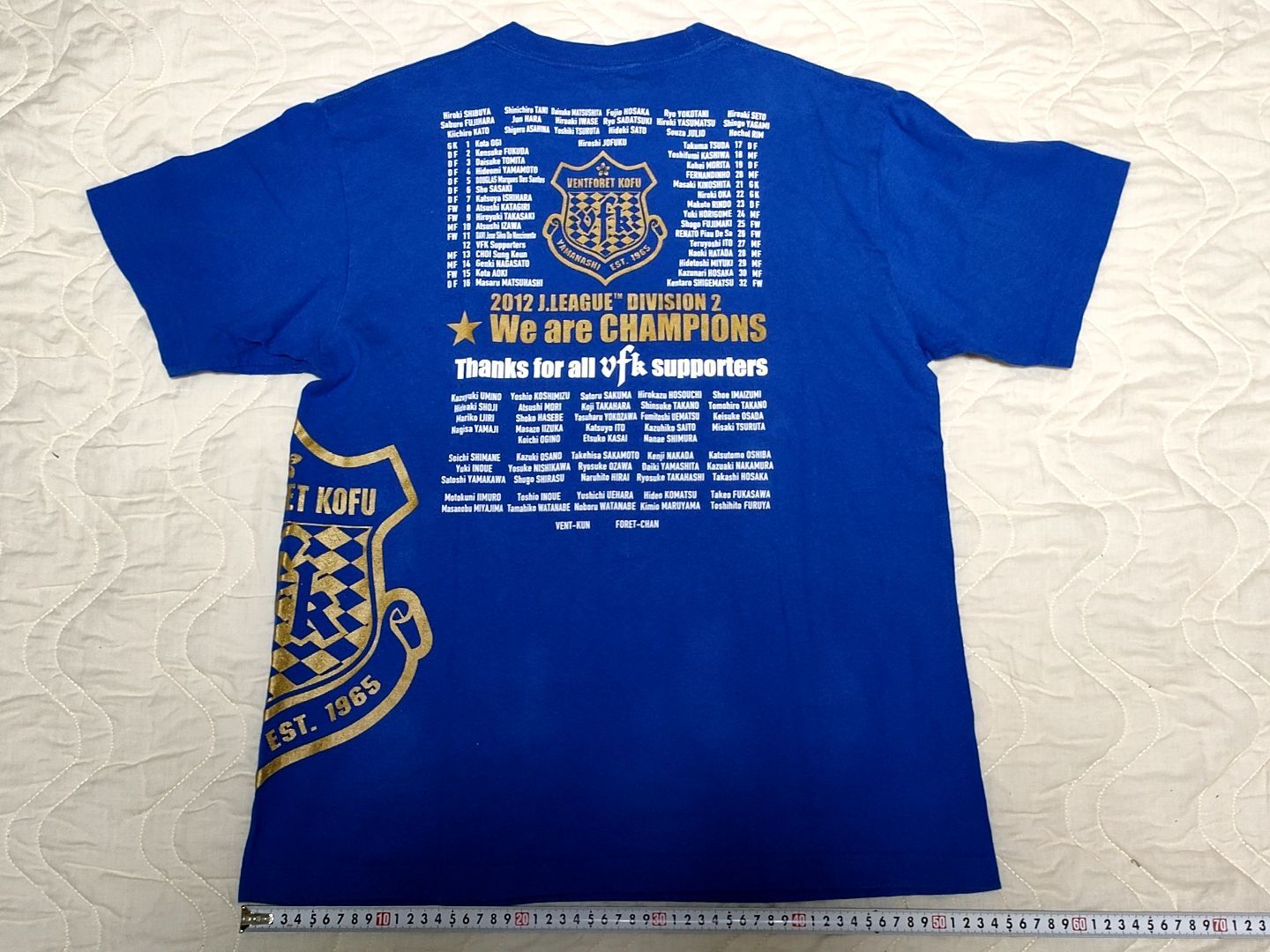 【VFKファン必見！】ヴァンフォーレ甲府J1F初戦記念Tシャツ VFKファン必見！】ヴァンフォーレ甲府J1F初戦記念Tシャツ