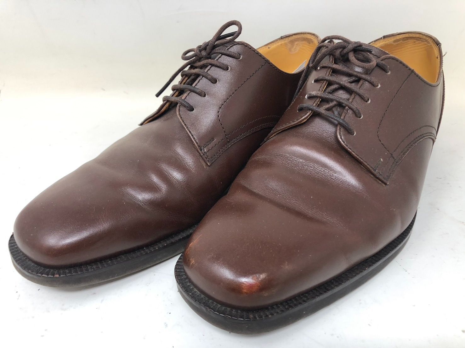 ◇BURBERRY バーバリー プレーントゥ ビジネスシューズ レザーシューズ 