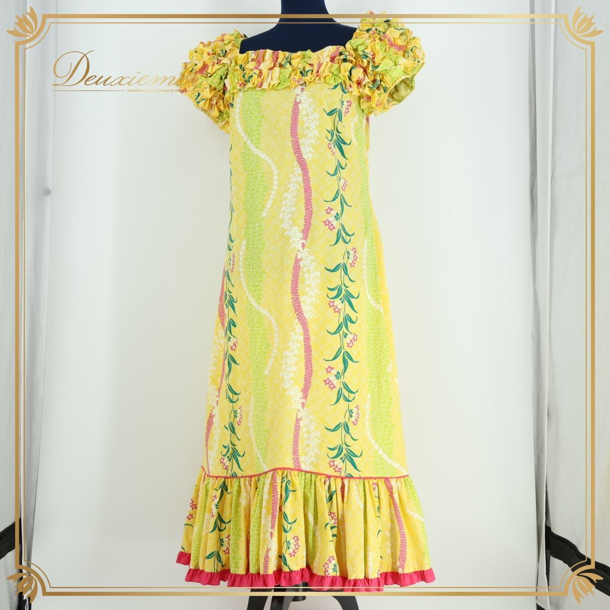 【ハワイ製 フラダンス衣装】イエロー T&L MUUMUU FACTORY ハワイ製 フラダンス衣装】イエロー T&L MUUMUU FACTORY - メルカリ