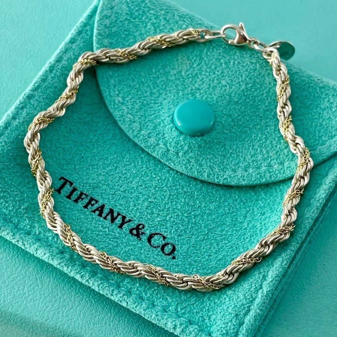 ティファニー ツイスト ロープ チェーン コンビ ブレスレット TQ2fe