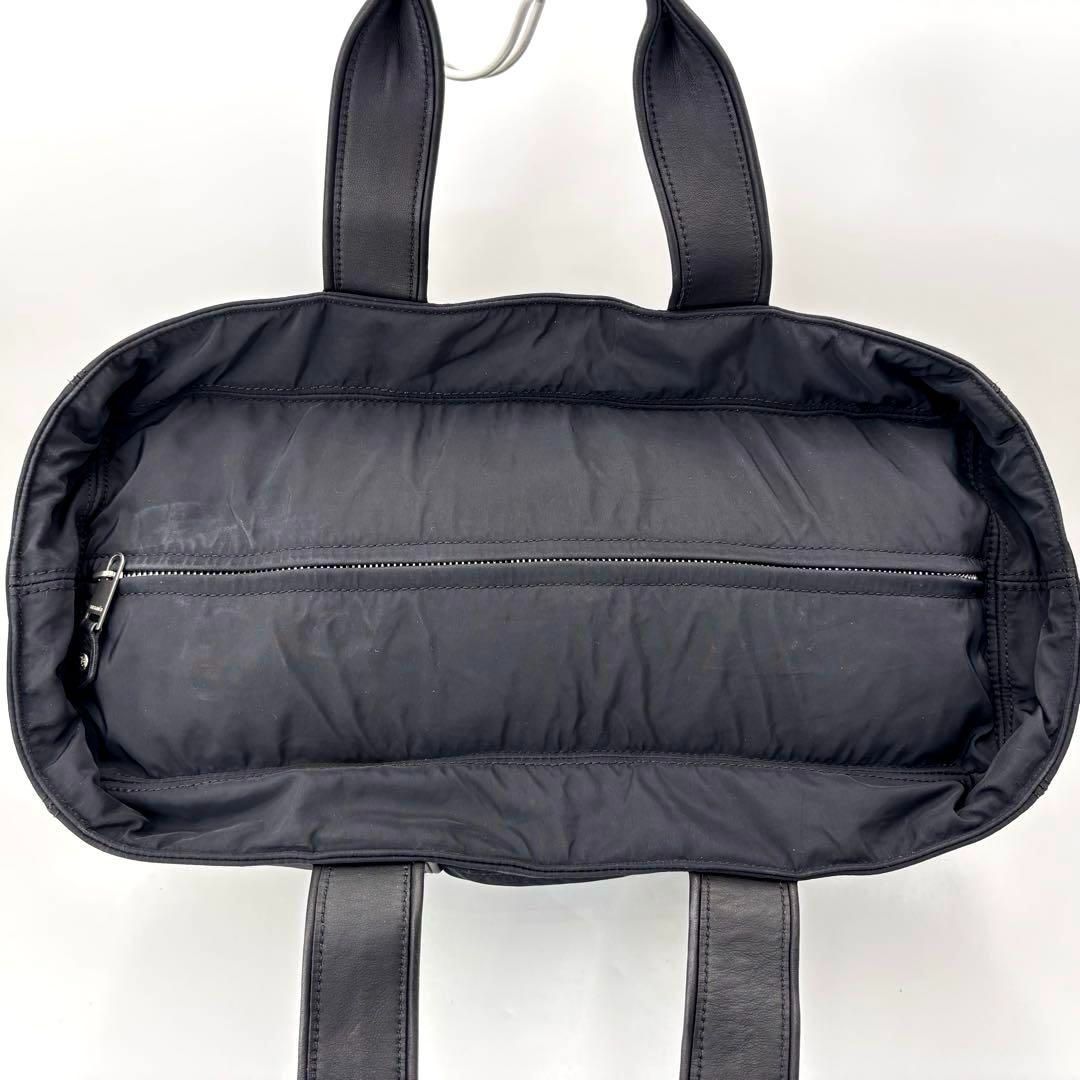 △HERMES アカプルコPM トートバッグ ブラック レザー 黒 ミニトート エルメス アカプルコ PM トートバッグ Hermes バッグ ナイロン