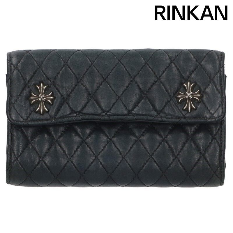 クロムハーツ DINNER|ディナー キルティングレザークラッチバッグ メンズ