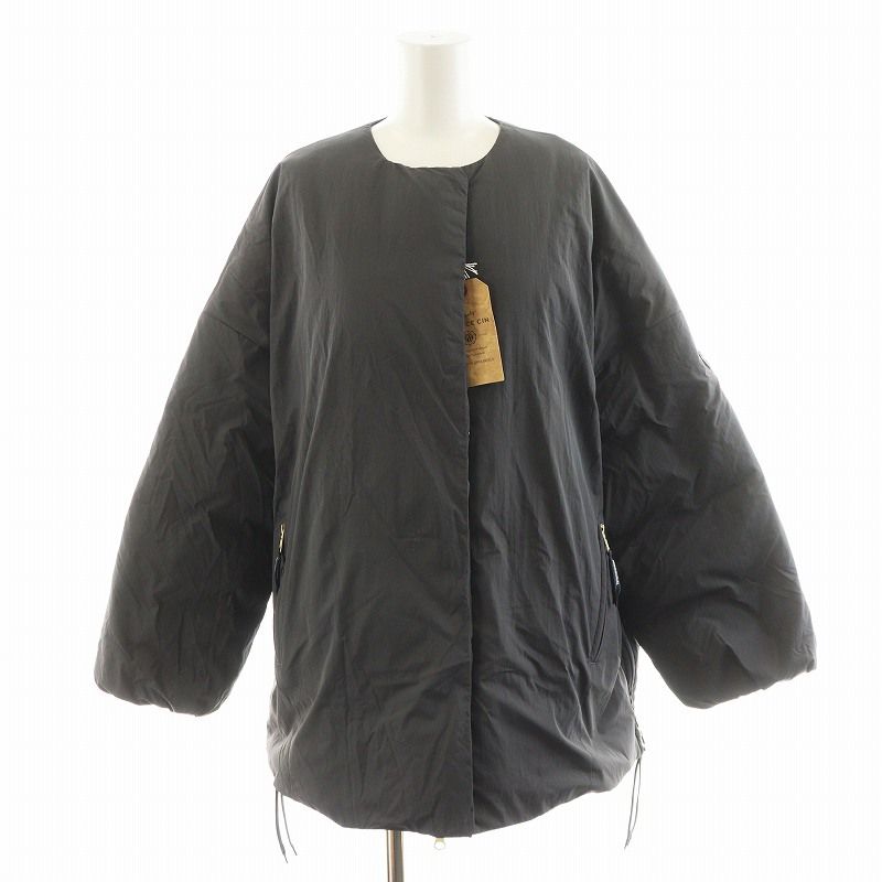 ピュアルセシン pual ce cin フレンチダックダウンサイドジップジャケット ノー ロゴ ナイロン アウター グレー 0242070150 |AN26