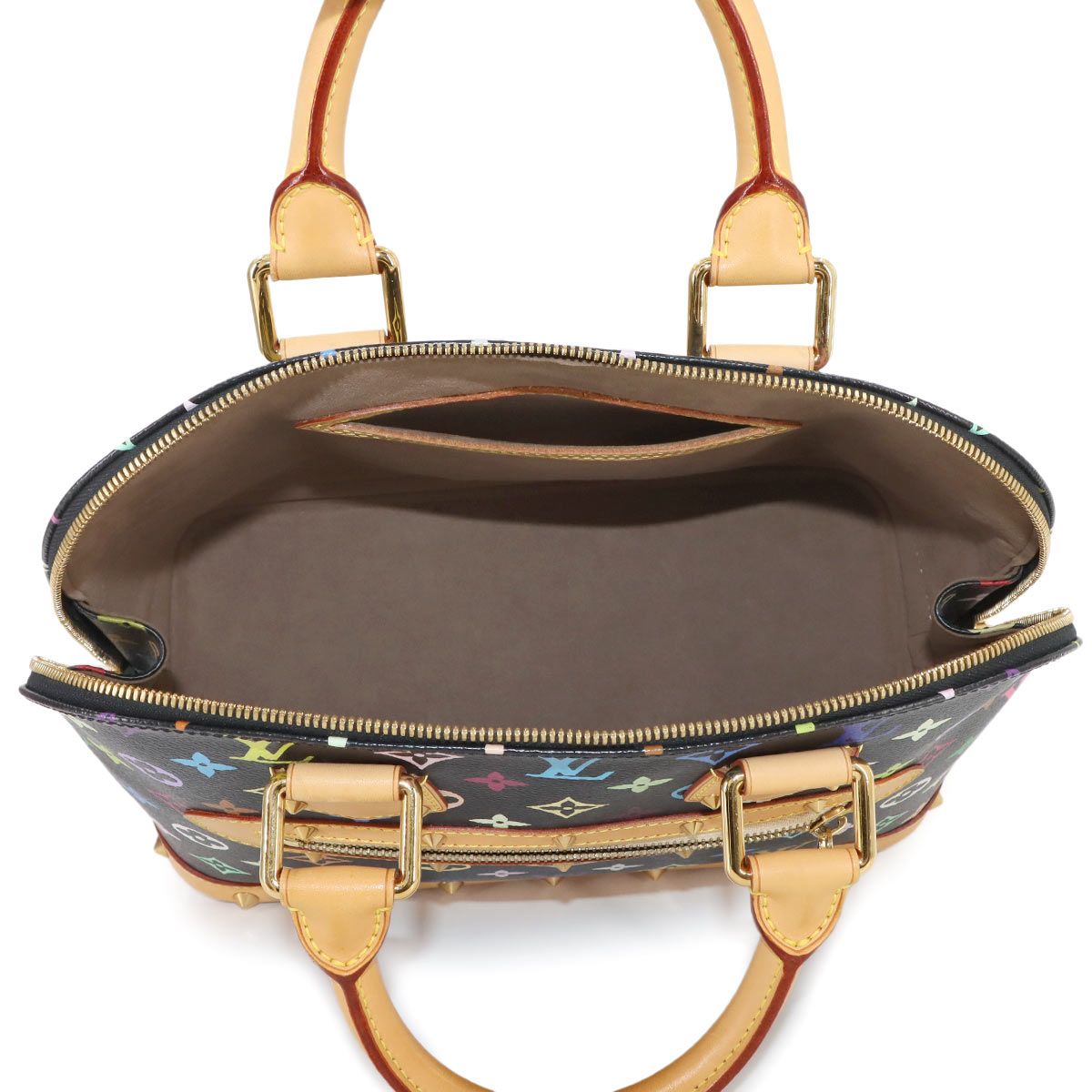 【極美品】　ルイヴィトン　アルマ　ハンドバック　モノグラム ヌメ革 極美品】 ルイヴィトン アルマ ハンドバック モノグラム ヌメ革 2way