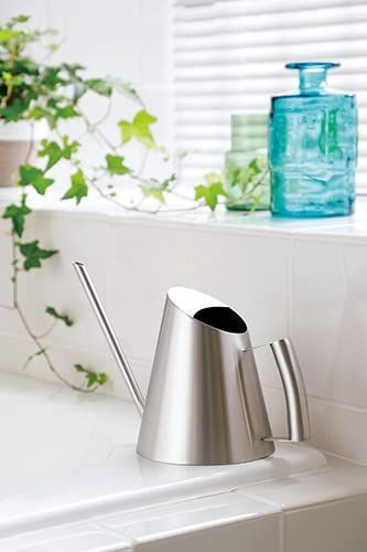 佐藤金属興業 SALUS ミッテ ジョーロ S ガーデニング ステンレス製 シルバー 243×103×126mm 容量 400ml