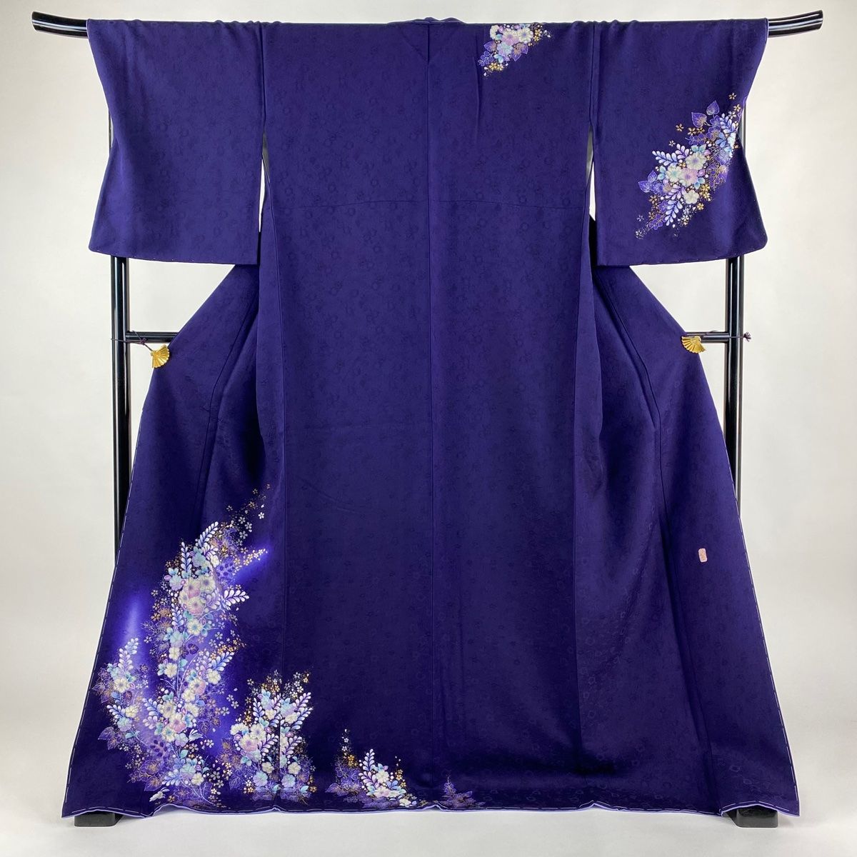 付下げ 身丈174.5cm 裄丈70cm L 袷 翠山工房 やまと 落款 辻が花 桜  