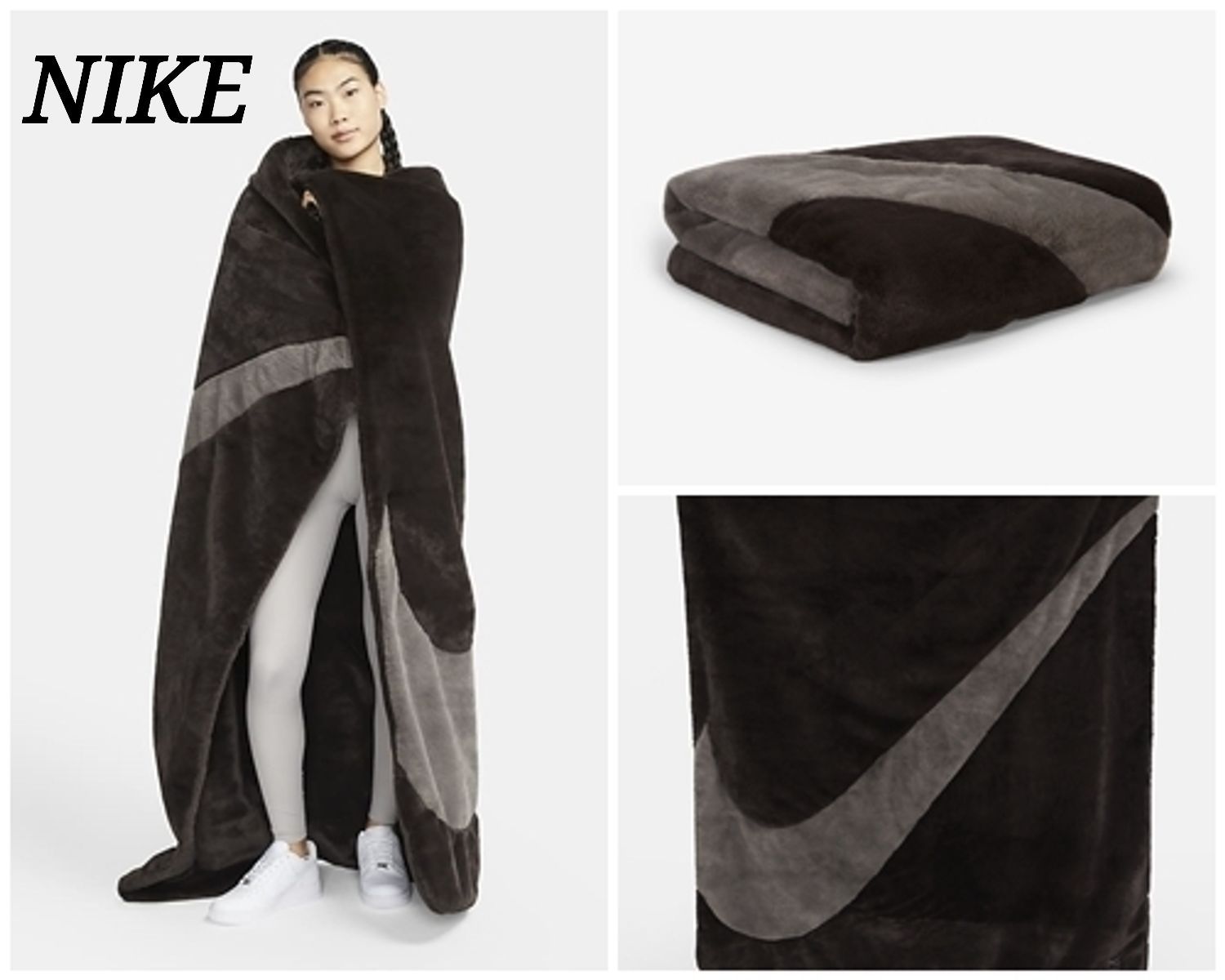 NIKE ナイキ 毛布 ブランケット 白黒 ブラック ホワイト - 通販 - csa ...