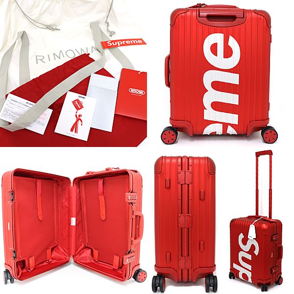 Supreme x RIMOWAキャリーケース red Supreme RIMOWA Topas Multiwheel 45L (SS18) - $1600