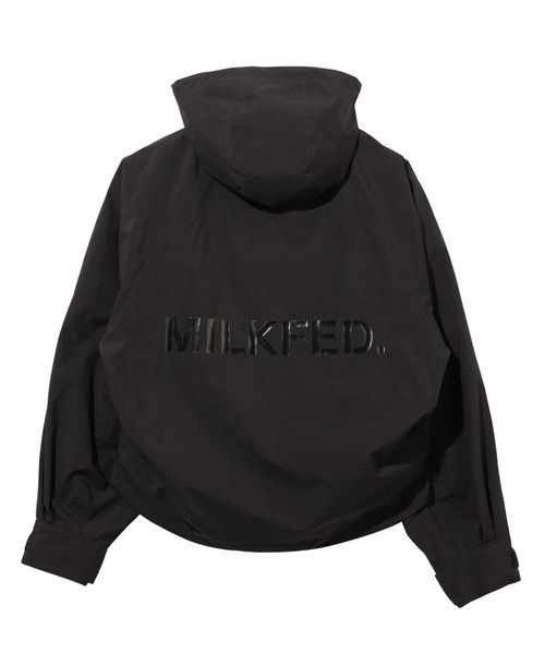 新品】MILKFED.「フーデッドラグランジャケット」黒