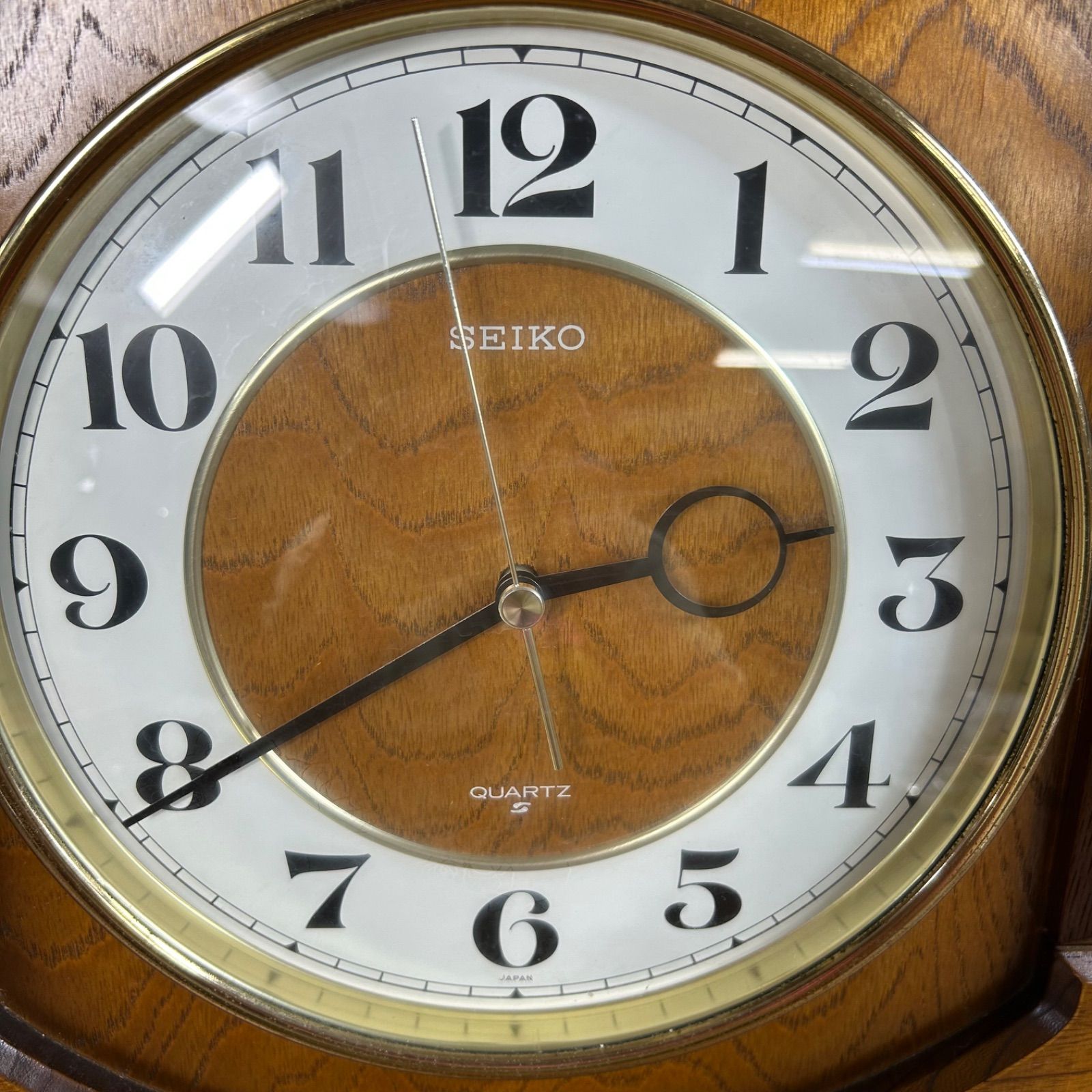 昭和レトロ　木製掛時計 SEIKO 壁掛け時計 木製 掛け時計 セイコー 昭和レトロ 木枠