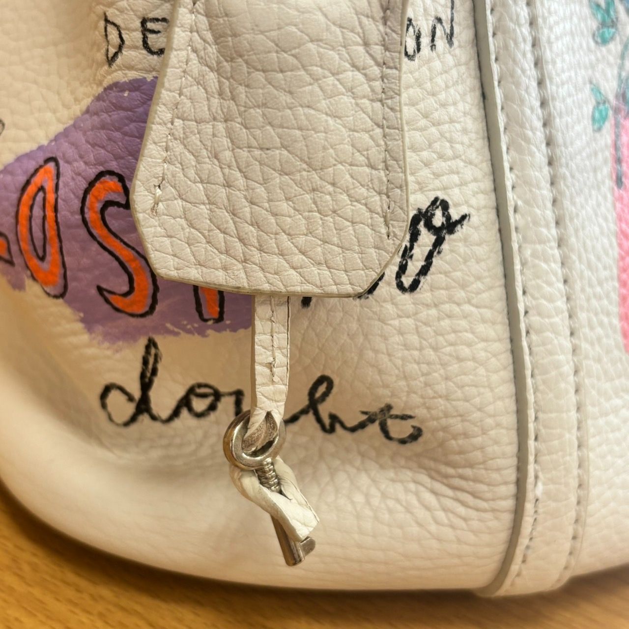 EL6】GUERNIKA CUBE BAG ゲルニカ キューブバッグ 白 ホワイト 本牛革