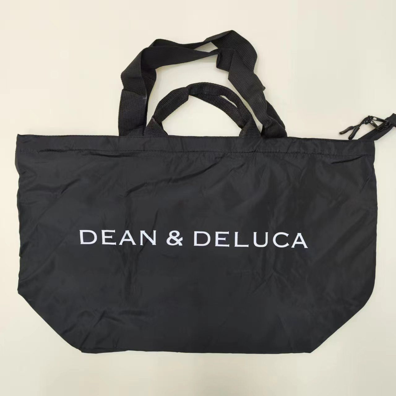 美品登場☆DEAN＆DELUCA ディーン＆デルーカ パッカブルトートバッグ エコバッグ トートバッグ レディース バッグ ブラック 大容量 シンプル  - メルカリ