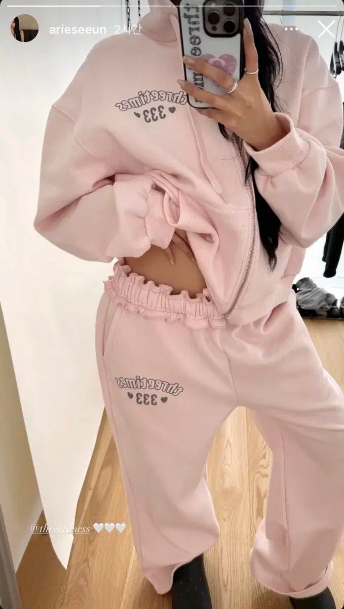 スリータイムズ スマーフ 333 フードジップアップ ピンク s DRYROSE シアー スリータイムズ