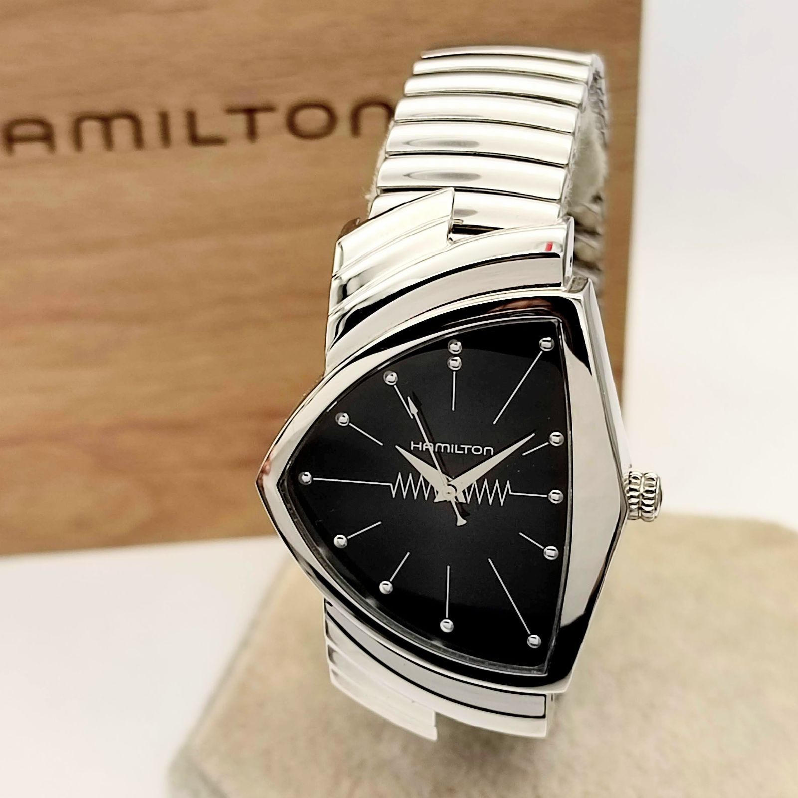 美品 ハミルトン Hamilton ベンチュラ シルバー メンズ 腕時計 F765 中古 
