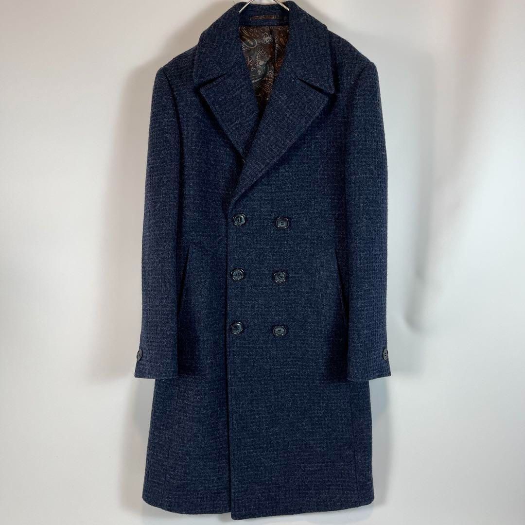 JUVENILE DELIQUET チェスターコート MOON 裏地ペイズリー柄