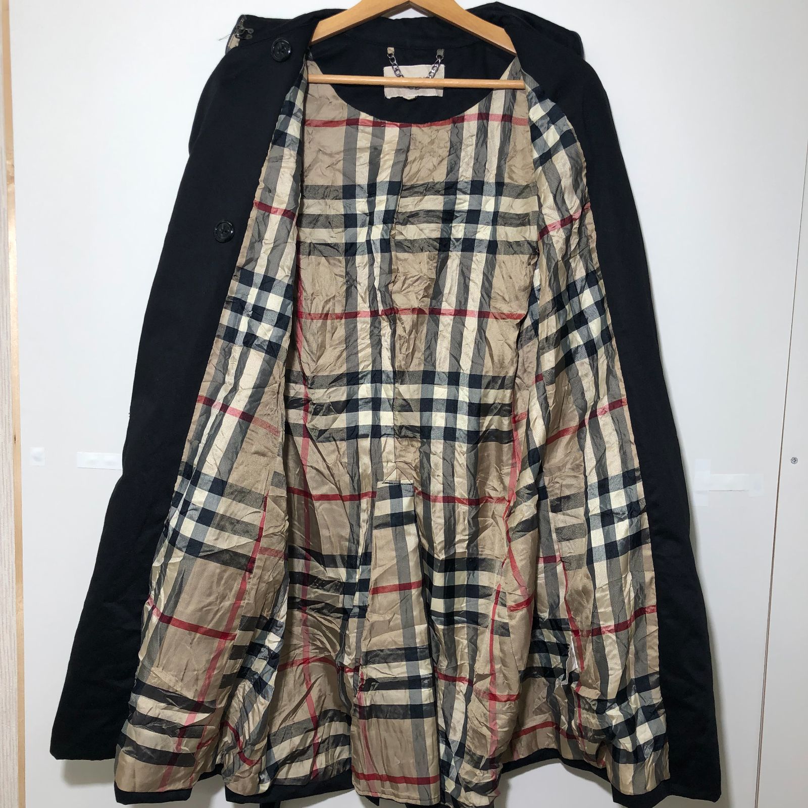 輝く高品質な バーバリー BRIT BURBERRY ブリット タータン トレンチコート トップス