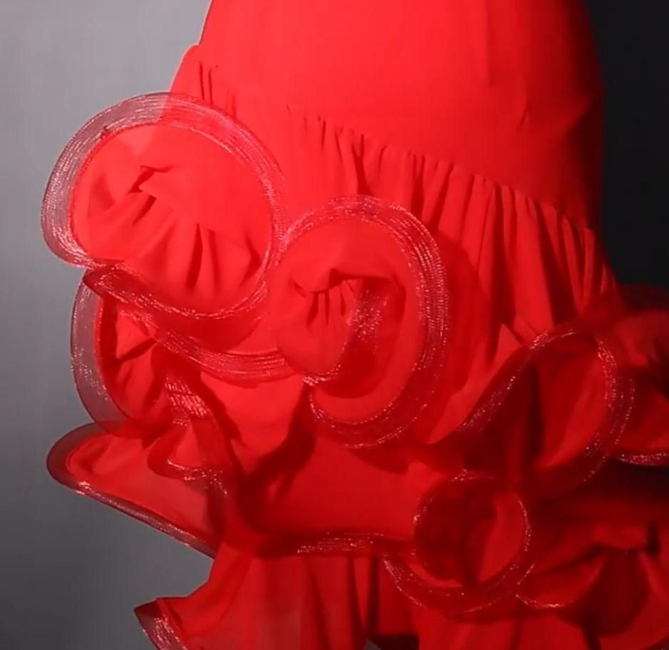 社交ダンス衣装 ラテンワンピース 配送 ドレス レッド オーダーメイド