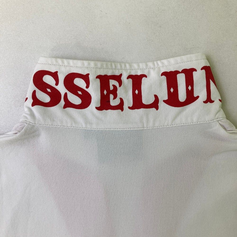 サイズ：4 RUSSELUNO ラッセルノ 半袖ポロシャツ スキッパー ホワイト