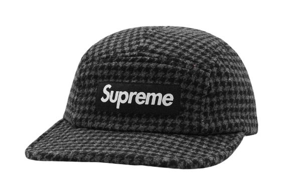 並行輸入】Supreme Houndstooth Wool Camp Cap 23fw - メルカリ
