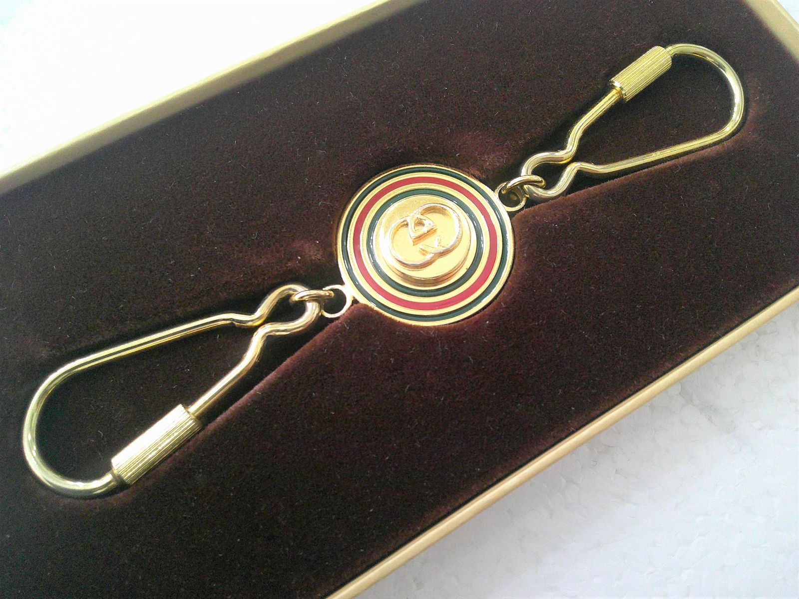 【未使用】GUCCI グッチ シェリーライン レザー キーホルダーキーリング GUCCI - □新品□未使用□ GUCCI グッチ インターロッキングG