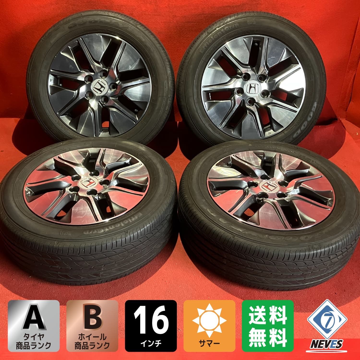 サマータイヤ ホイール4本セット 205/60R16インチ 5H114 ホットスタッフ ラフィット LW-06 ウィンラン R380 サマータイヤ ホイール4本セット 205⁄60R16インチ 4H100 ブロンクス