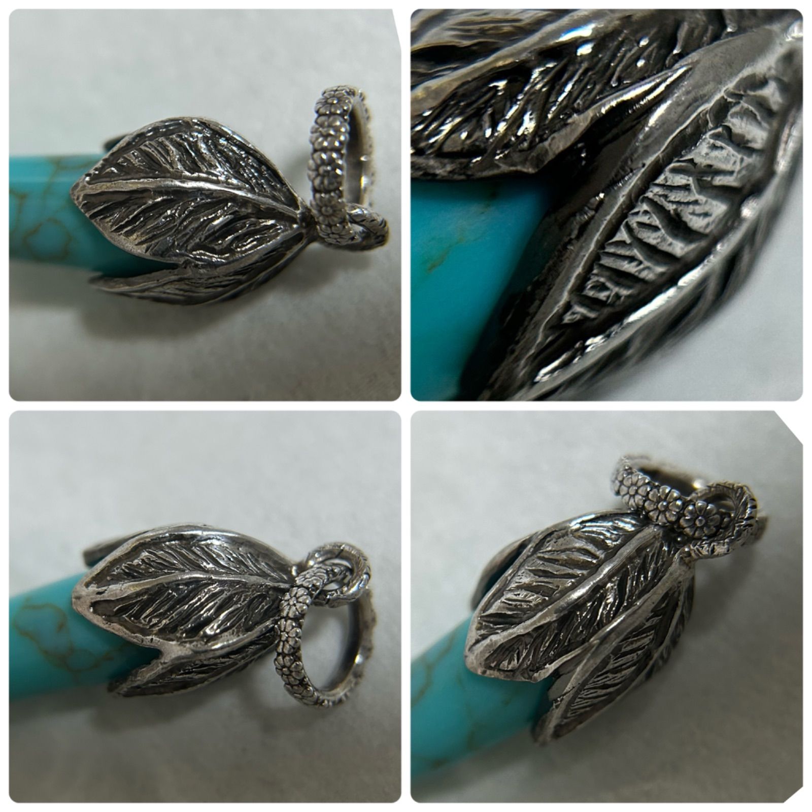 グッチ 希少 アンガーフォレスト ターコイズ ホーン ネックレス