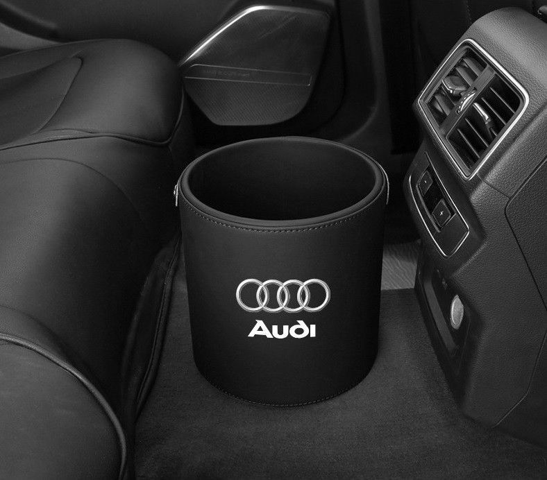 新品 ！アウディ Audi エンブレム 車用収納ケース車用ゴミ箱