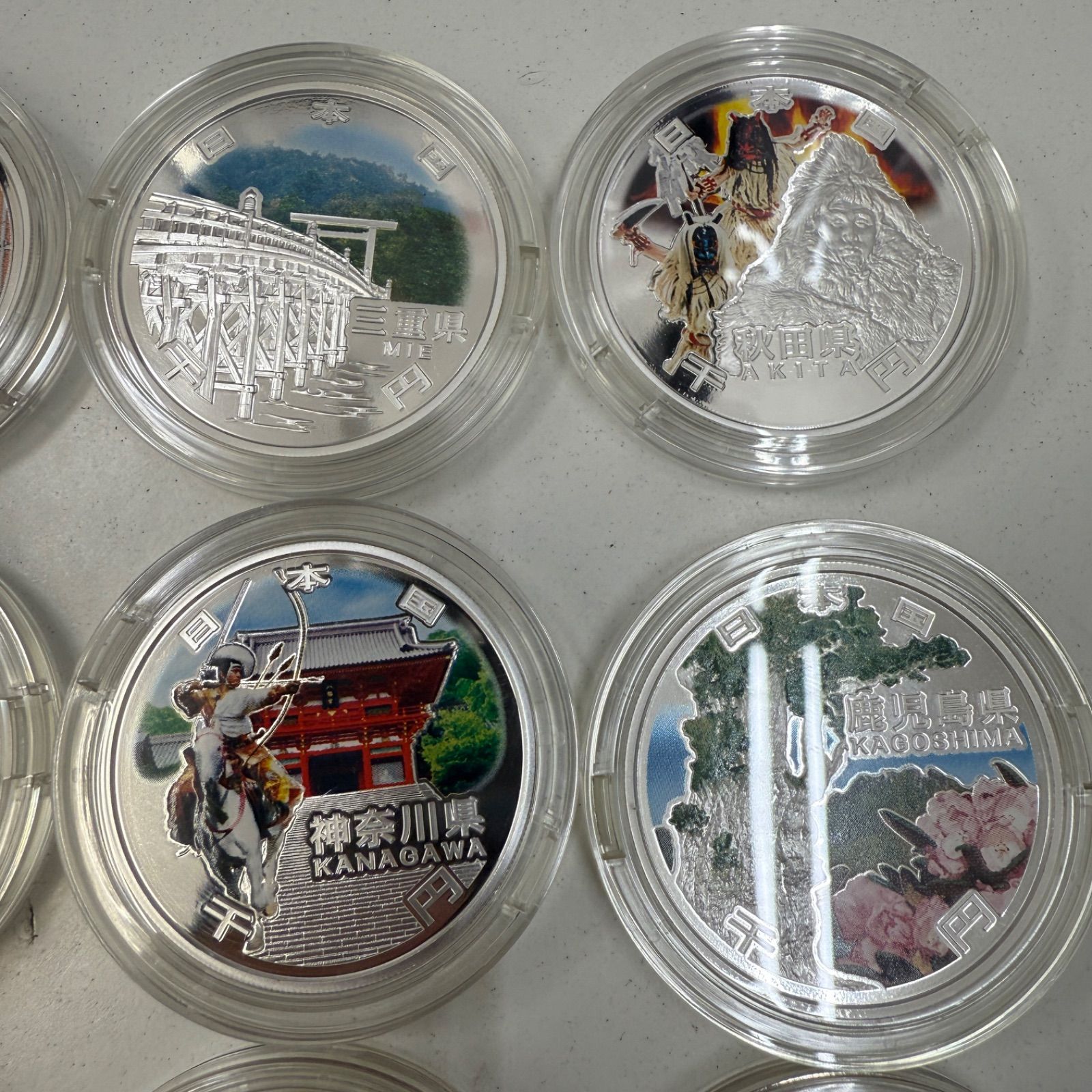 地方自治法施行六十周年記念　千円銀貨幣プルーフ貨幣セット　大分県　Bセット PCGS 地方自治法施行60周年記念 千円銀貨幣プルーフ貨幣セット