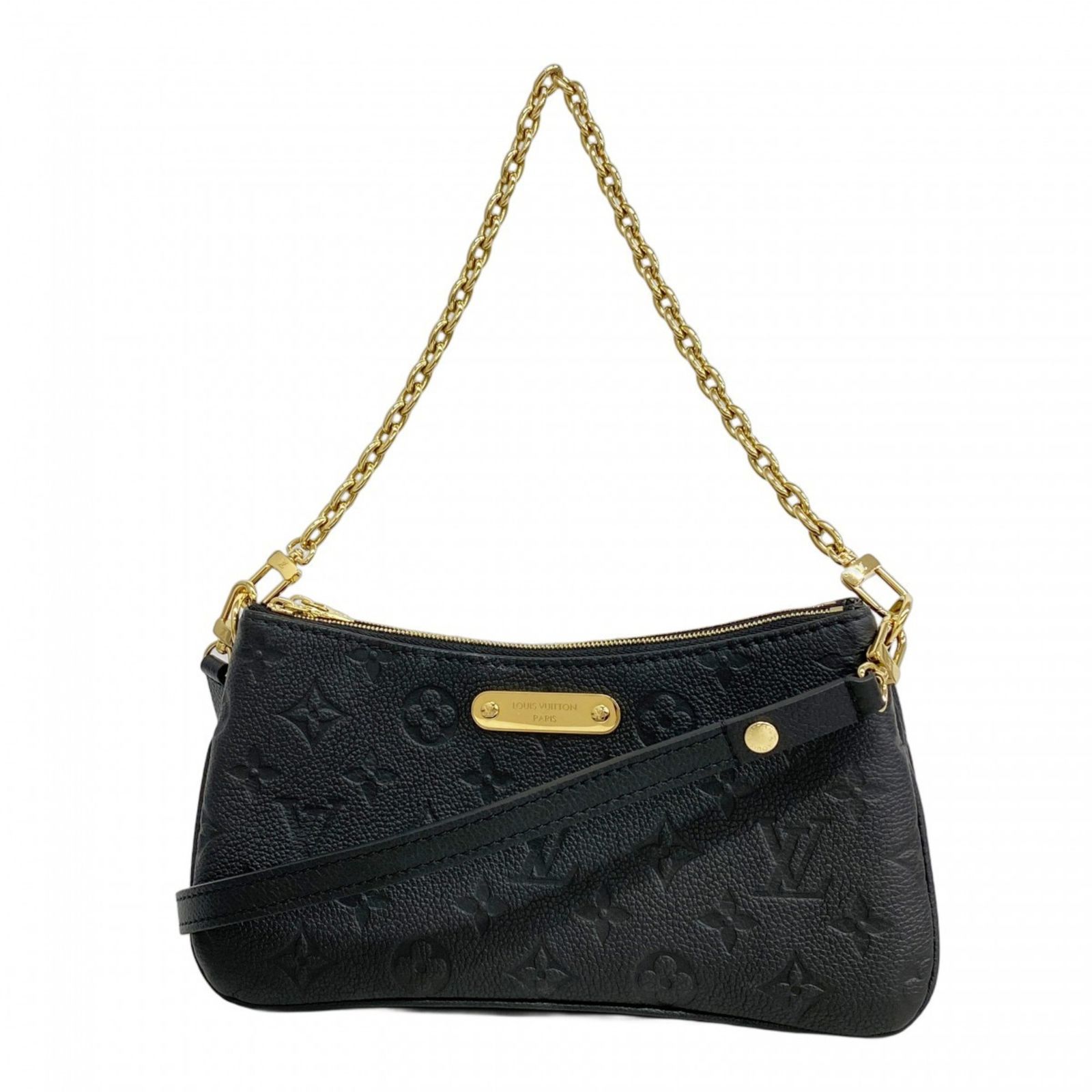 ルイ ヴィトン Louis Vuitton ルイ ヴィトン ハンドバッグ モノグラム アンプラント ポシェットリヴ M83301 ブラック 2wayバッグレディース P1448638