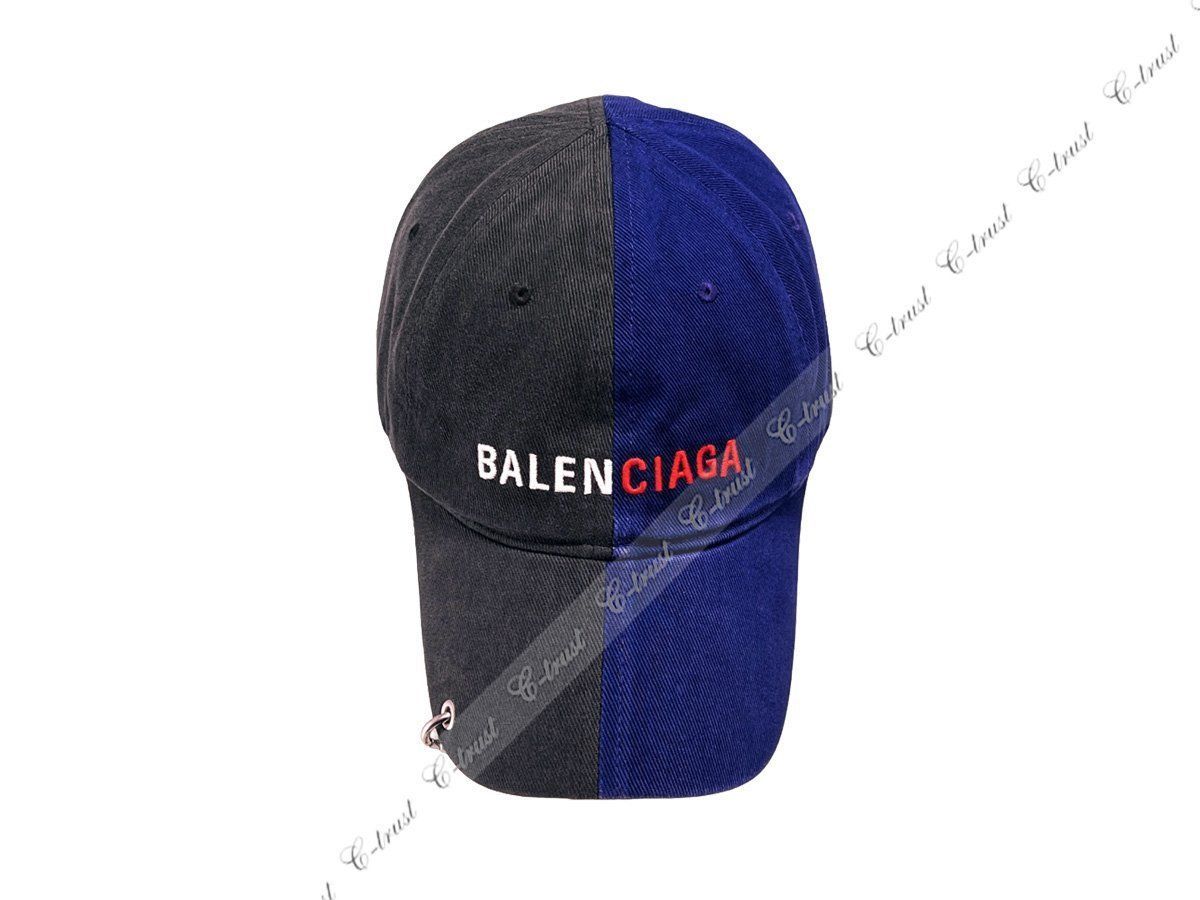 メンズバレンシアガ 50/50 CAP バイカラー ファブリックキャップ帽子